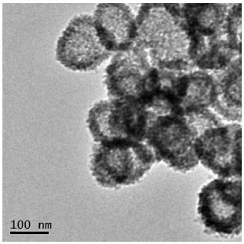 Photoresponsive degradable hollow mesoporous organic silicon nano composite particles as well as preparation method and application thereof