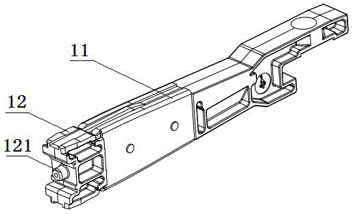 Electromagnetic iron plate of electronic jacquard of narrow-width loom