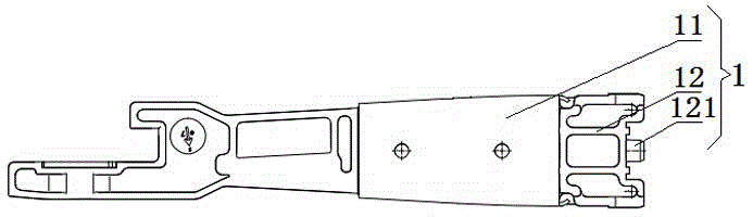 Electromagnetic iron plate of electronic jacquard of narrow-width loom