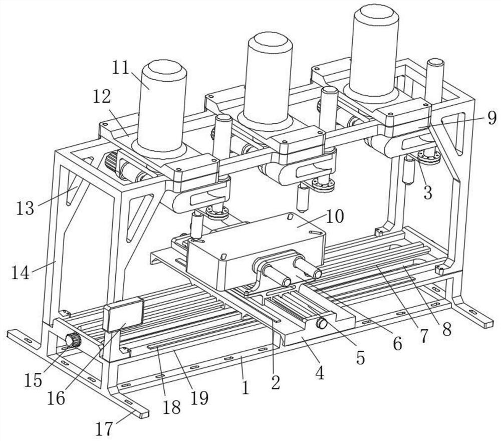 A special-shaped hole processing device for large machinery