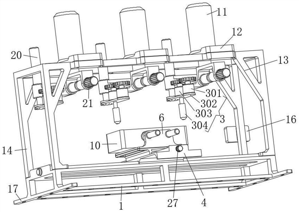 A special-shaped hole processing device for large machinery