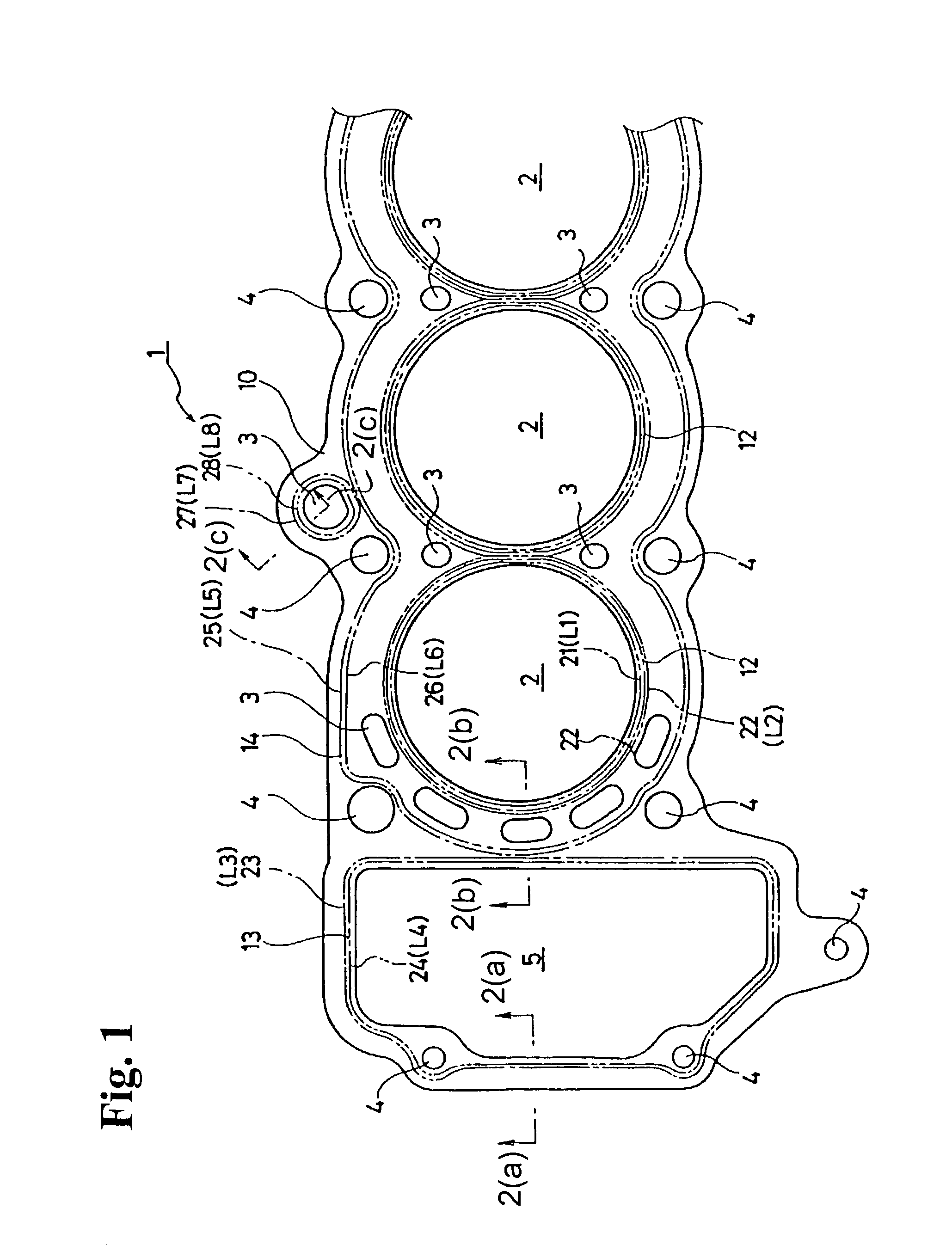 Cylinder head gasket with seal coatings