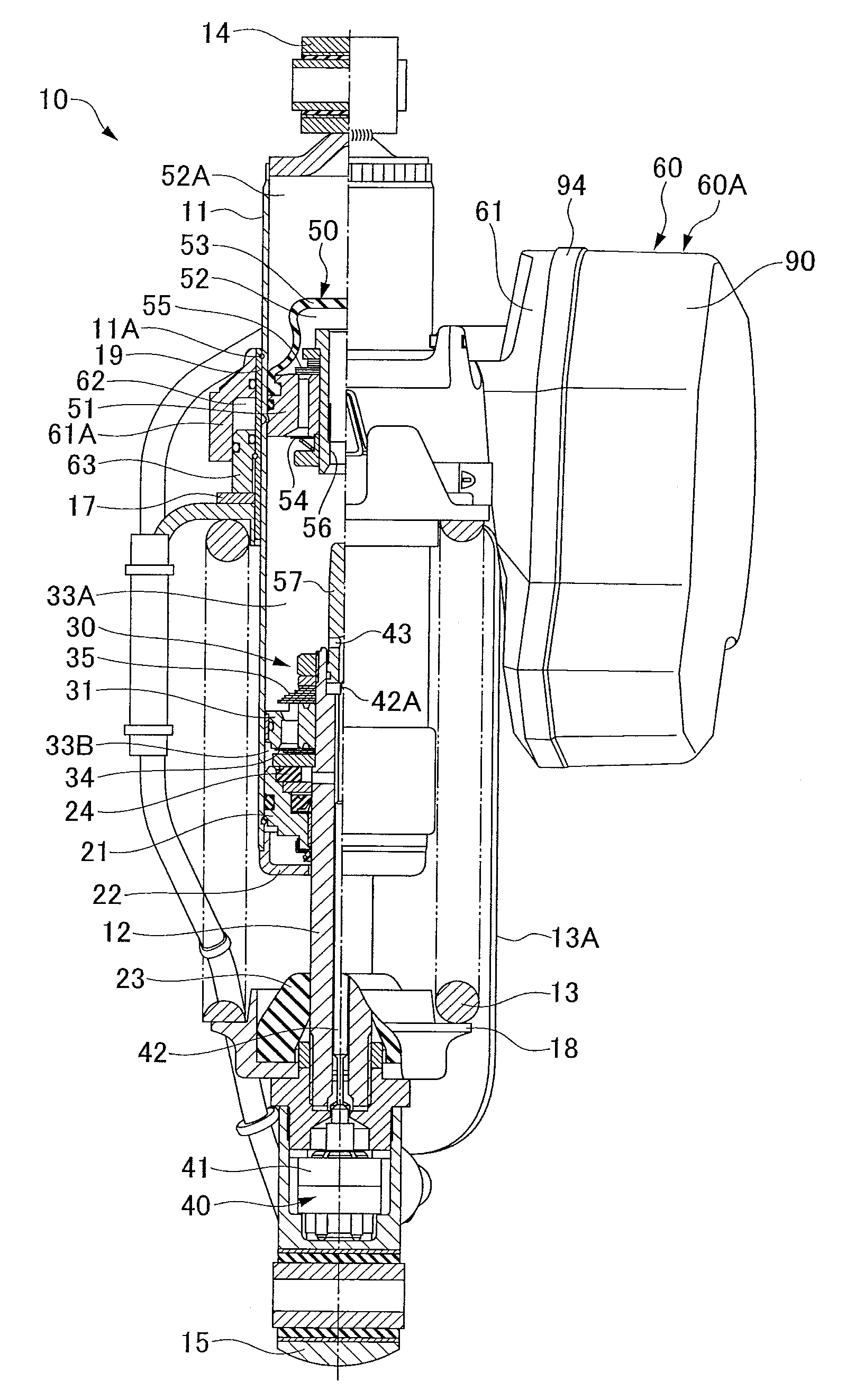 Suspension spring adjusting apparatus of hydraulic shock absorber