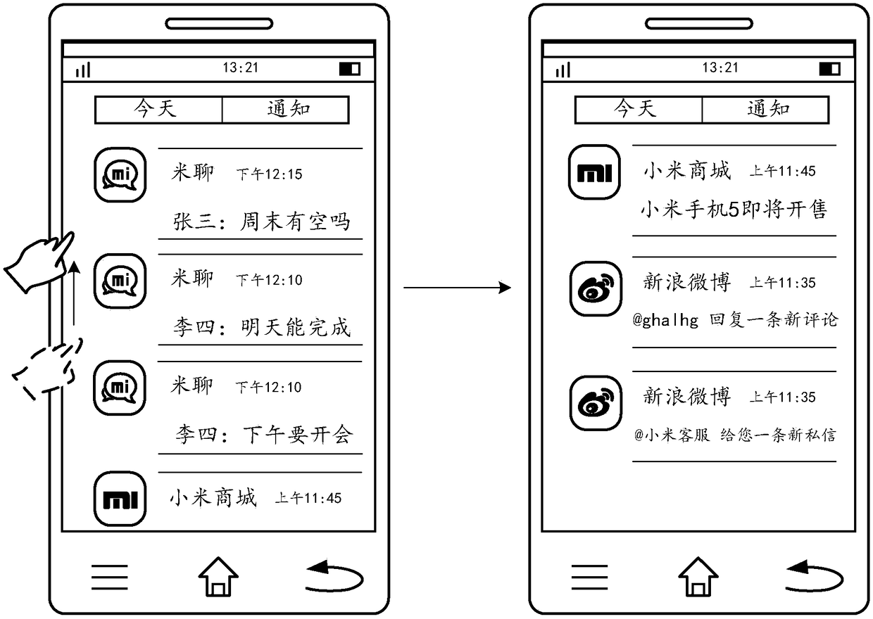 Notification message processing method and device, electronic equipment and storage medium