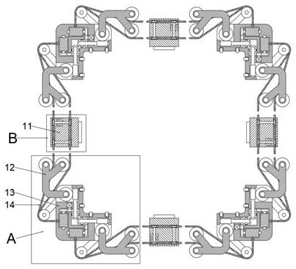 A green building engineering all-glass curtain wall construction system and construction method