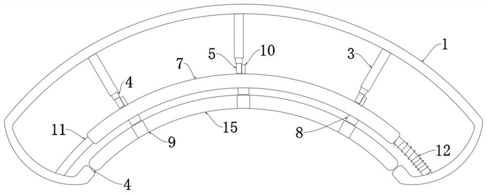 Anti-collision pier for mountainous area curve