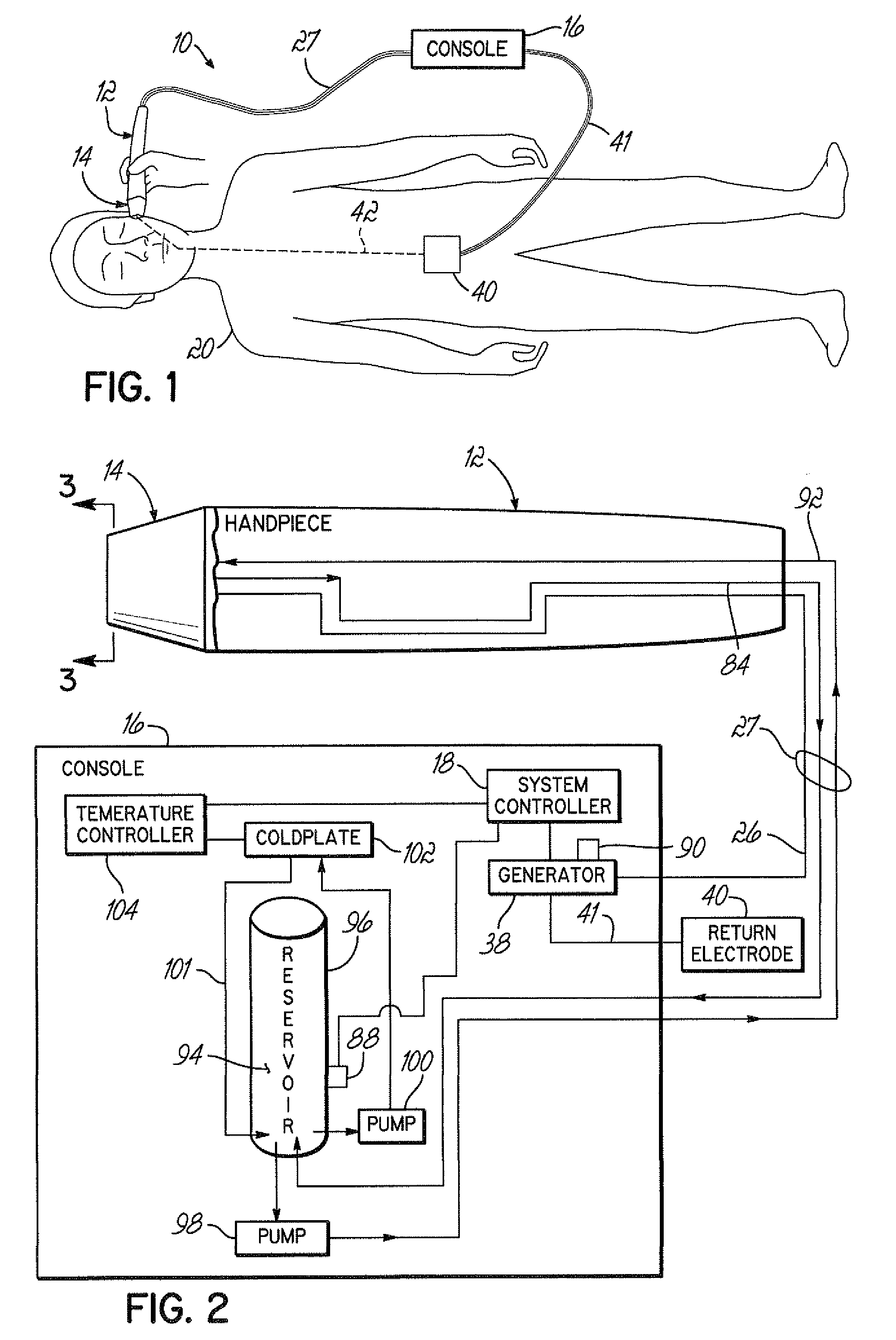 Methods and apparatus for predictively controlling the temperature of a coolant delivered to a treatment device