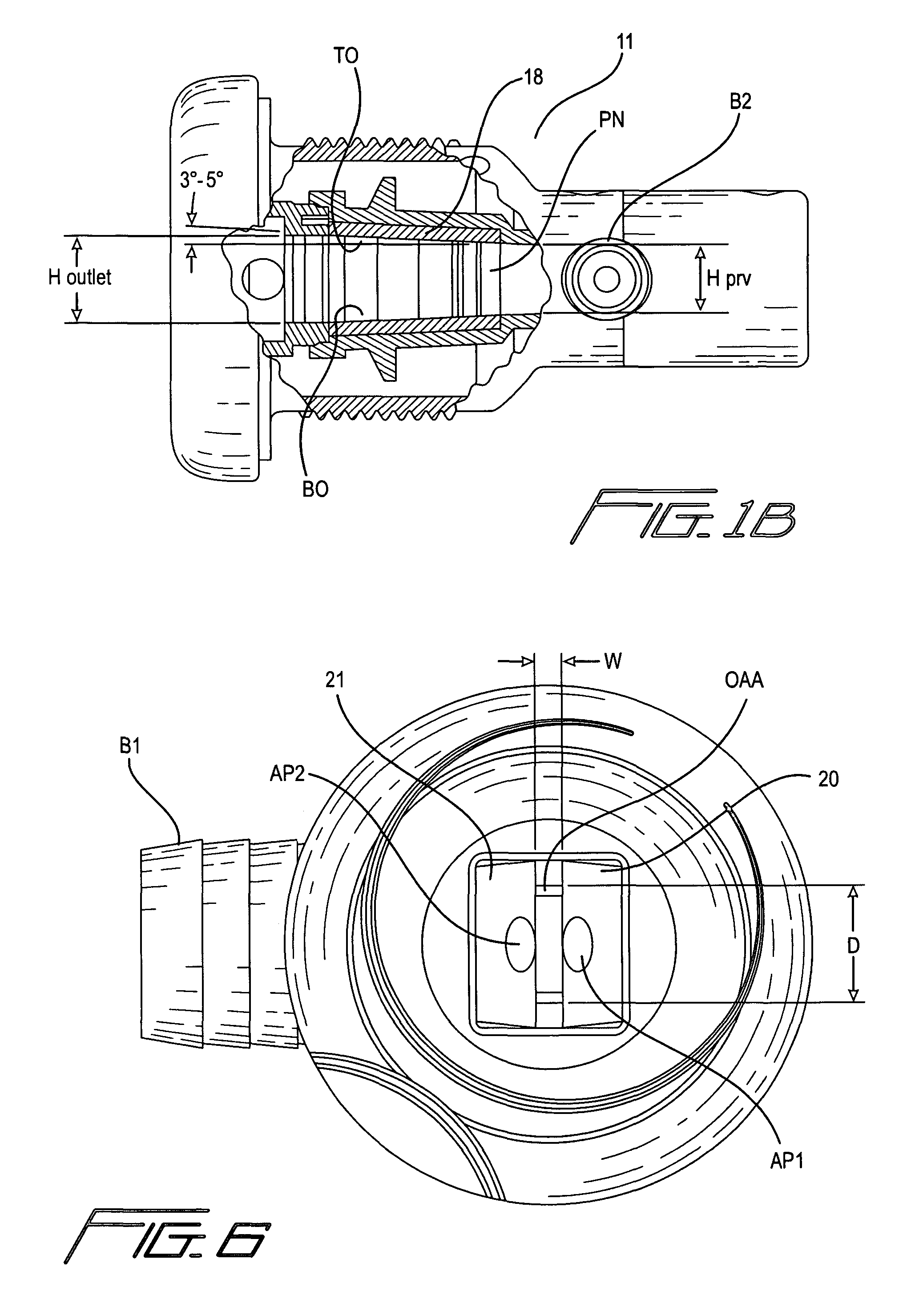 Compact spa jet with enhanced air effects