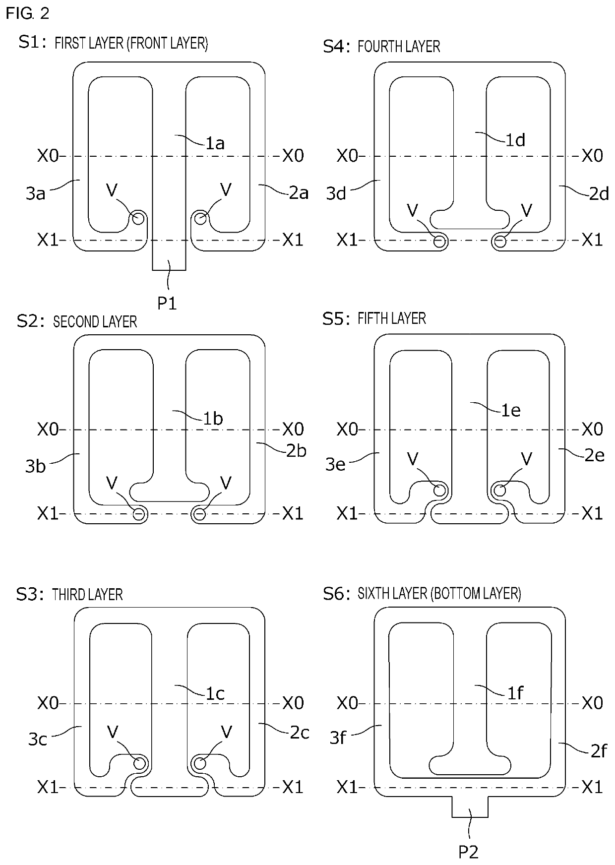 Planar array coil and switching power supply device