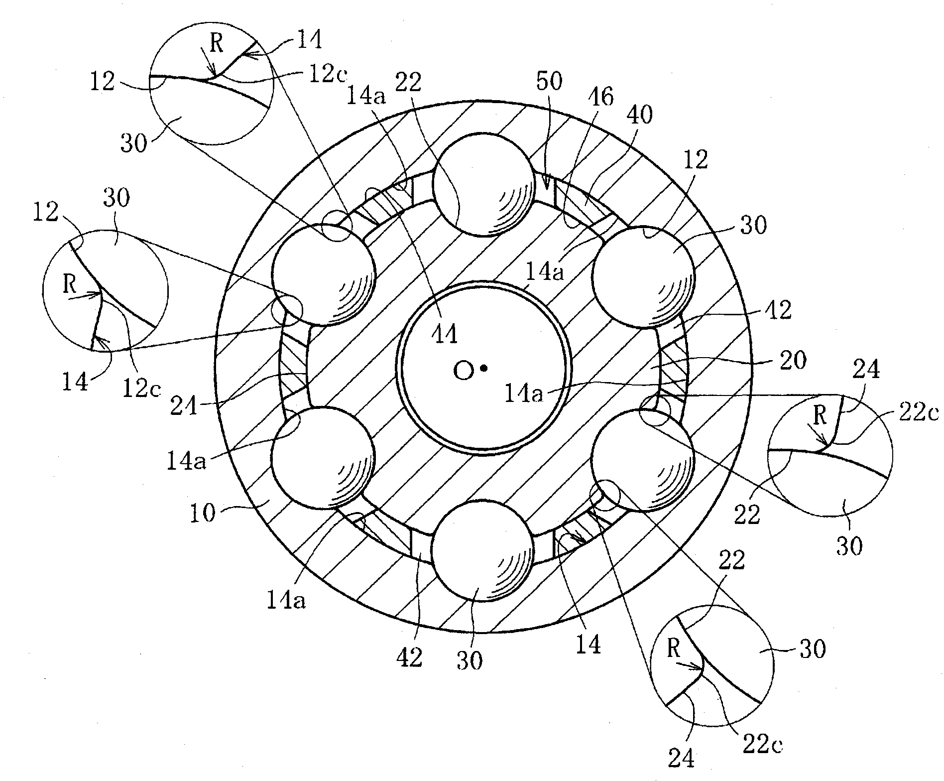 Outer joint member for fixed constant velocity universal joint