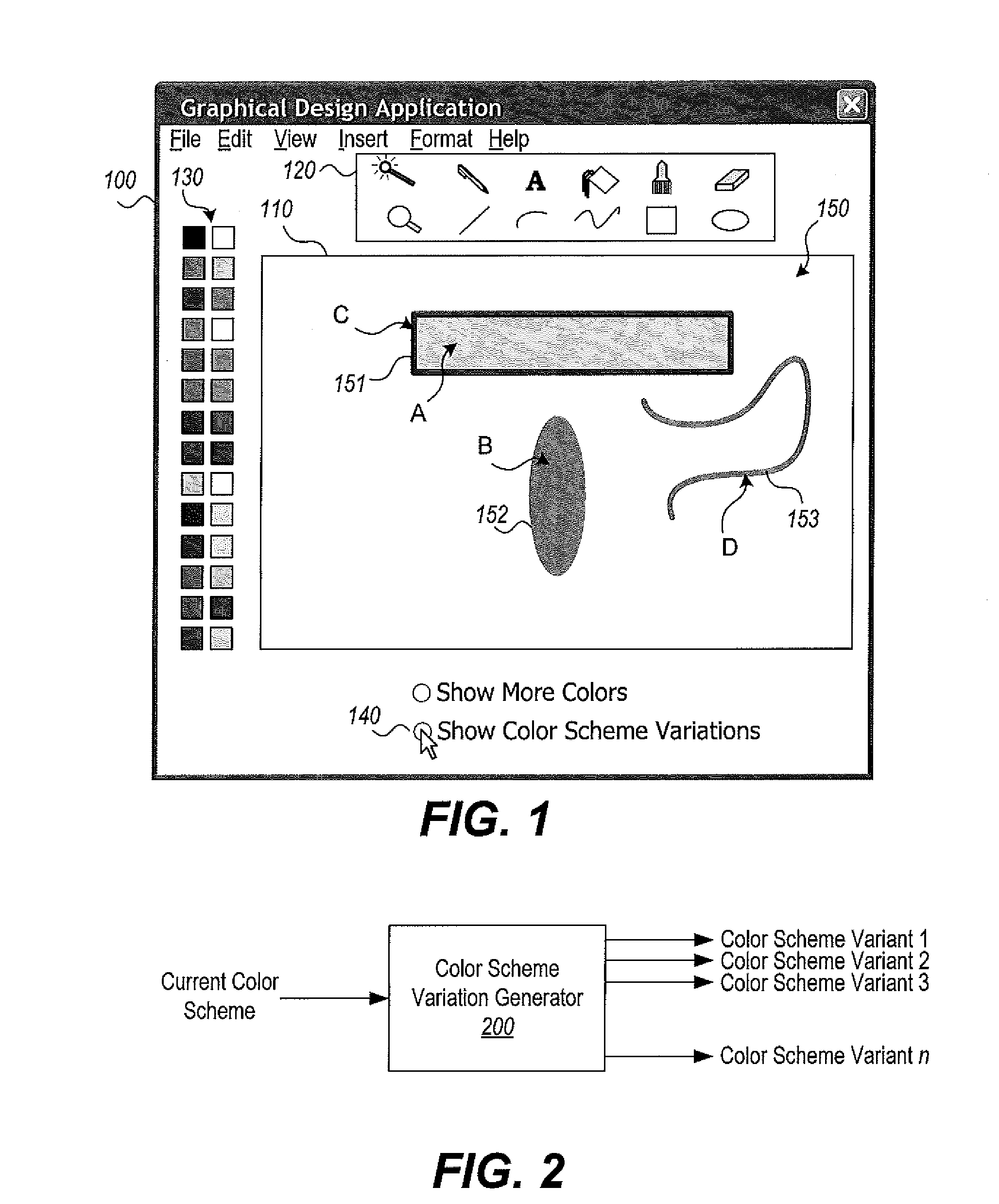 System and method for automatically generating color scheme variations