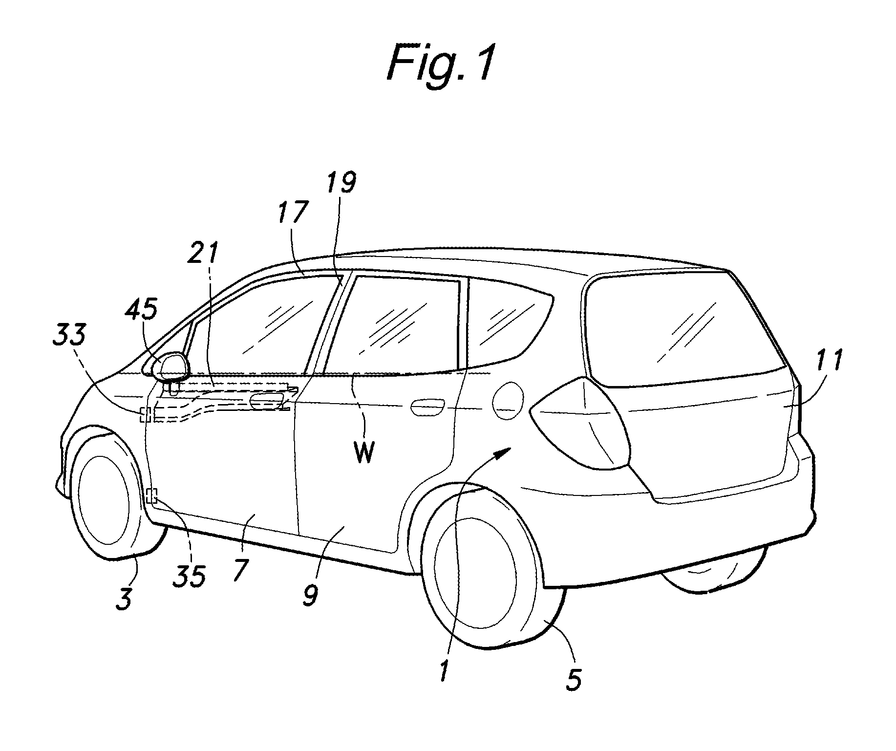 Vehicle door structure