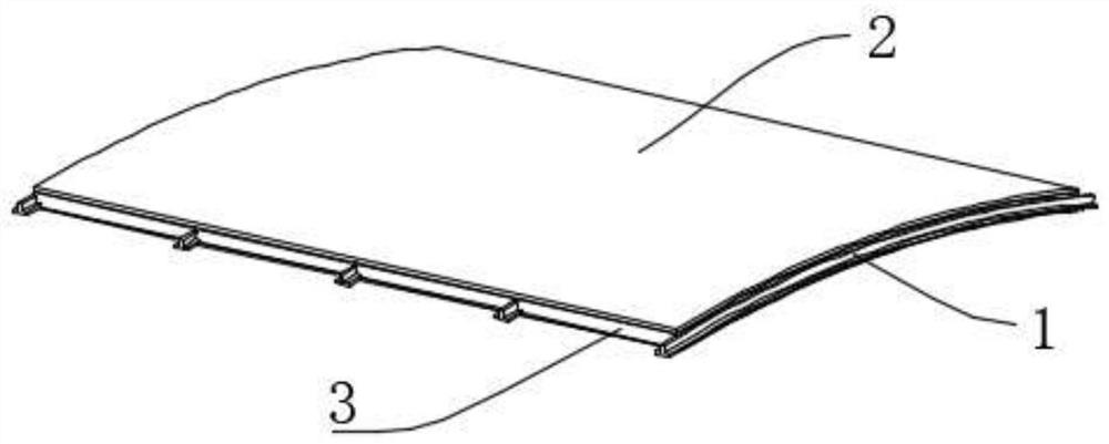 A car roof plate with excellent flame retardant and heat insulation effect in the automotive field