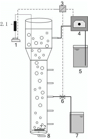 Energy-saving and consumption-reduction stable operation device and method for enhancing aerobic granule sludge