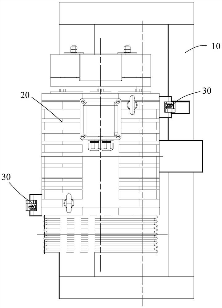 Elevator traction machine safety detection device and elevator control equipment