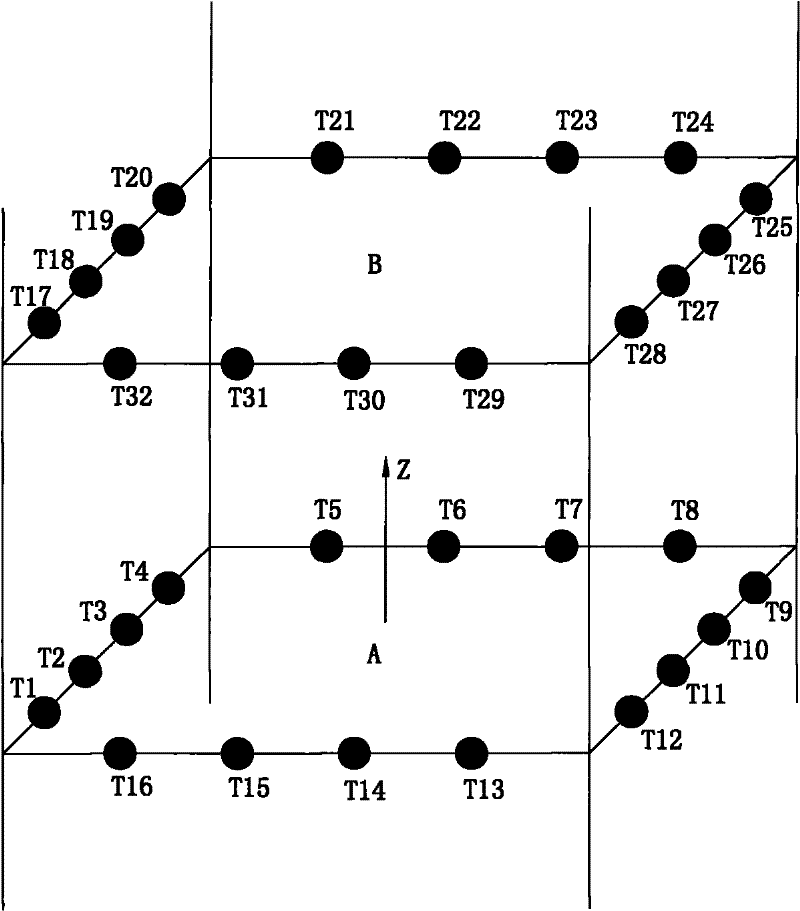 In situ on-line acoustic detection method of velocity field at deep-sea hydrothermal vent