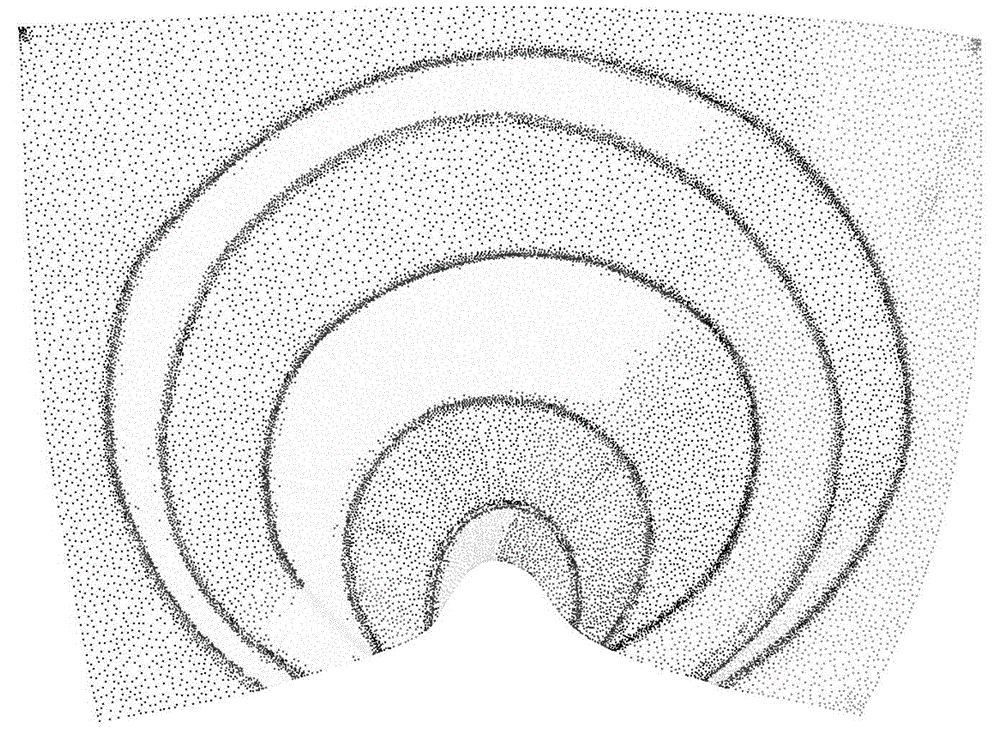 Scattered point cloud Delaunay triangulation curved surface reconstruction method based on mapping method