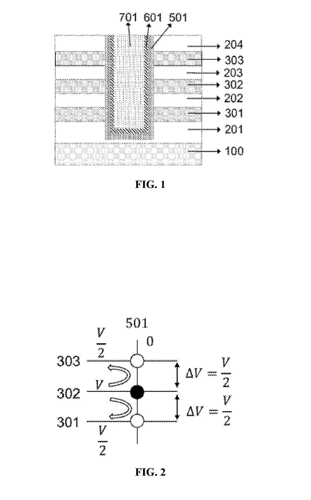 Self-gating resistive storage device and method for fabrication thereof