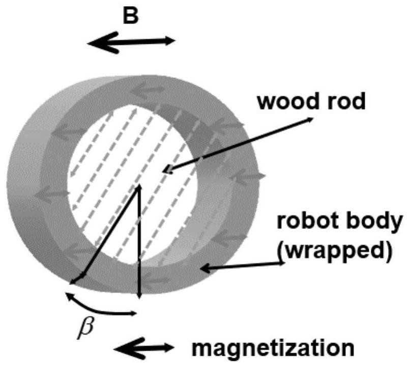 Method for analyzing jumping dynamic state of flexible micro magnetic control robot