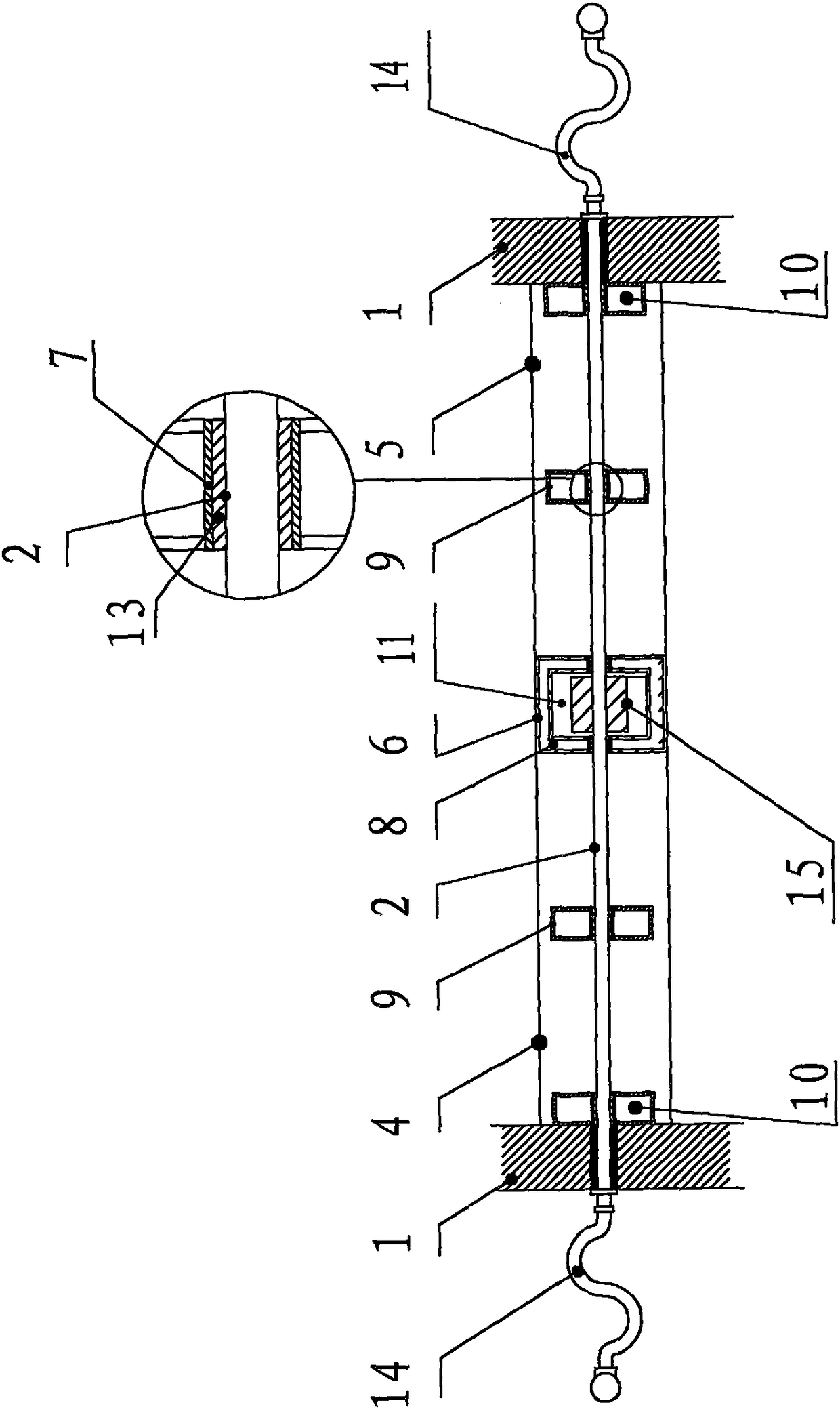 Controllable multi-directional flow convection heat exchange flue that is resistant to dust deposition and condensation, high temperature resistance and load tracking