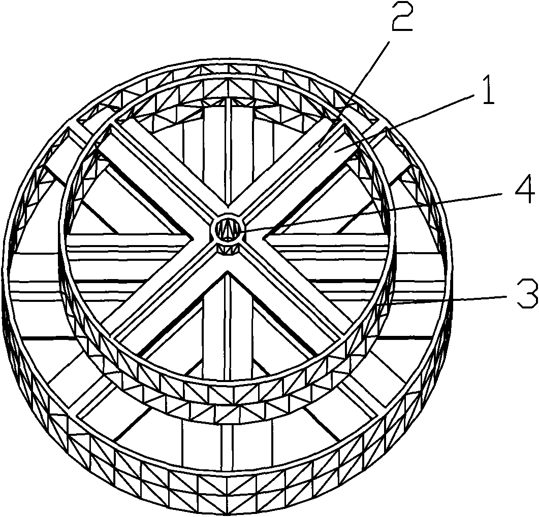 Three-dimensional multidirectional beach reflection element and assembly and assembly application thereof