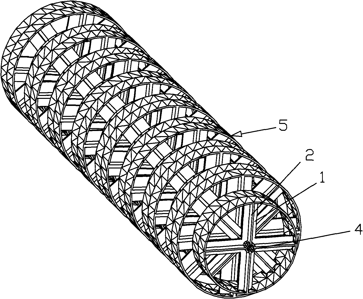 Three-dimensional multidirectional beach reflection element and assembly and assembly application thereof