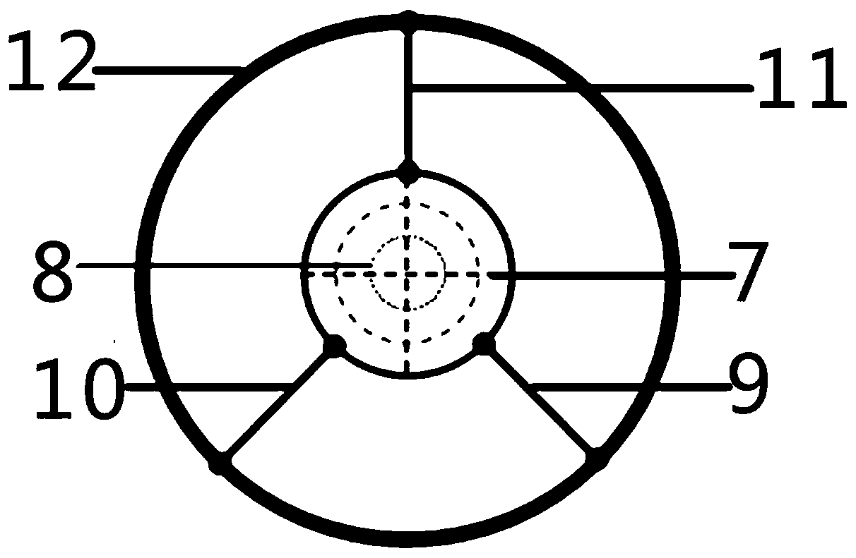 Inclination and deformation detection method facing wind power tower cylindrical building