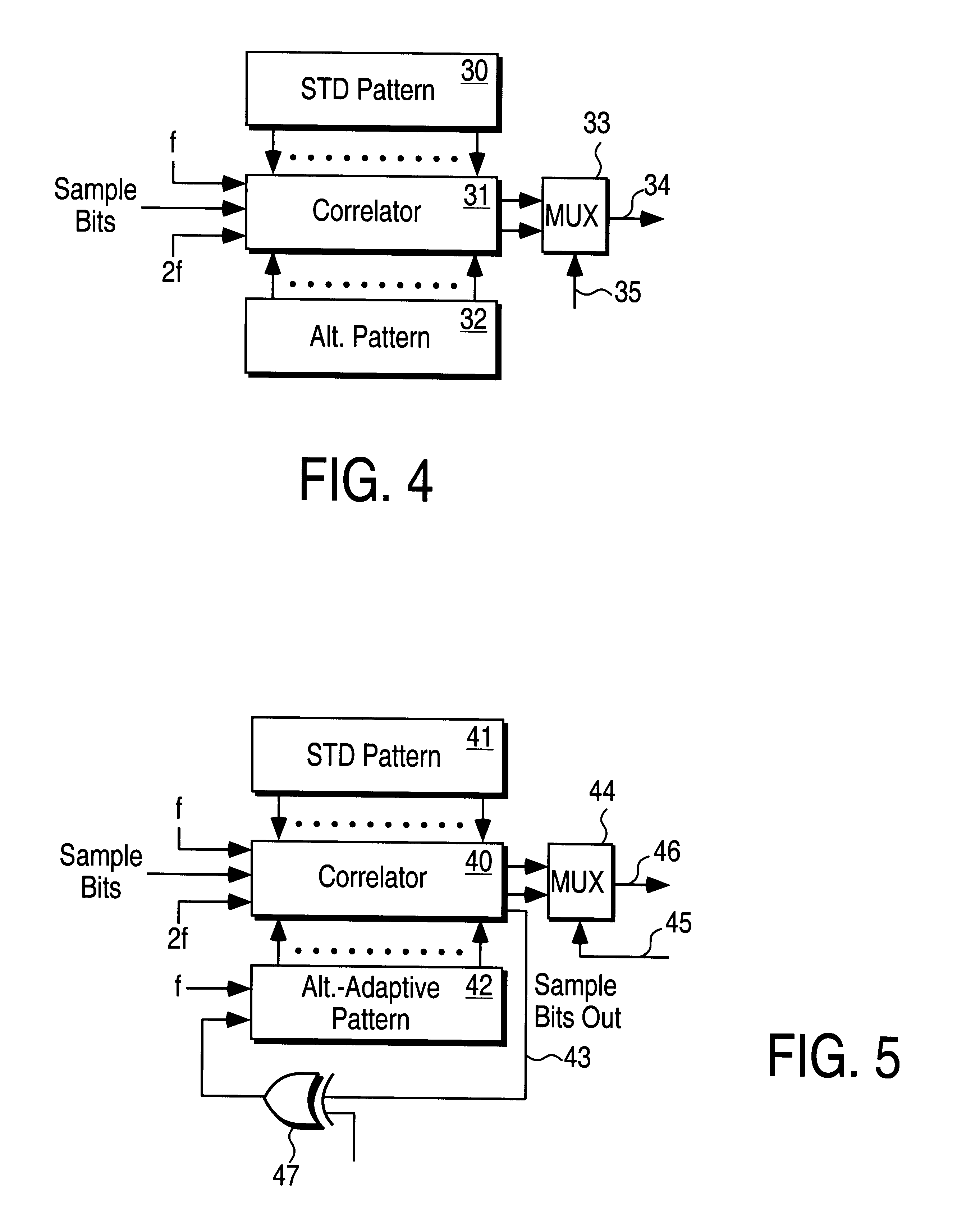 Adaptive reference pattern for spread spectrum detection