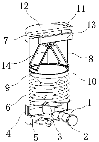 Dining room ordering mobile robot with take-up function