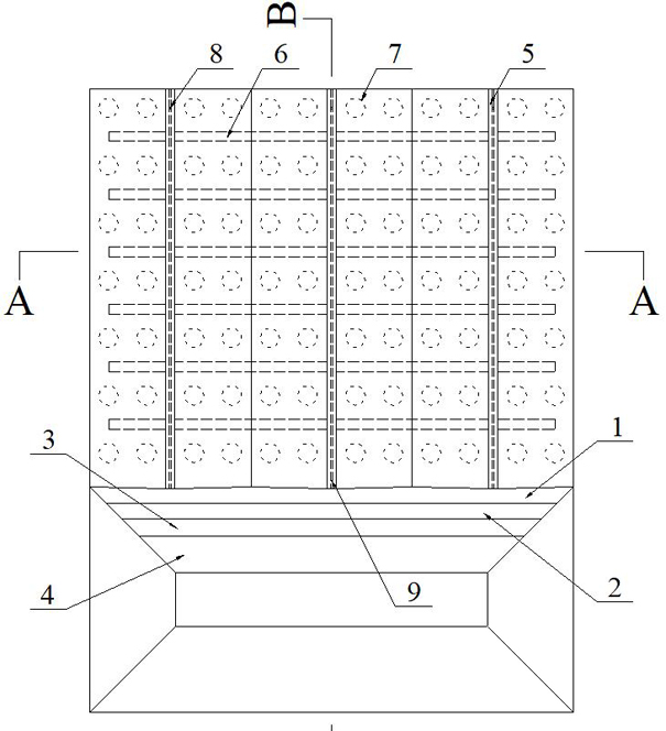 A method for reconstruction of internal drainage strata in open-pit mines by increasing soil moisture content and quickly fertilizing