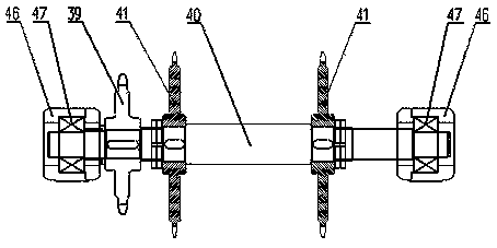 Consequent catching and overturning type fruit transition device