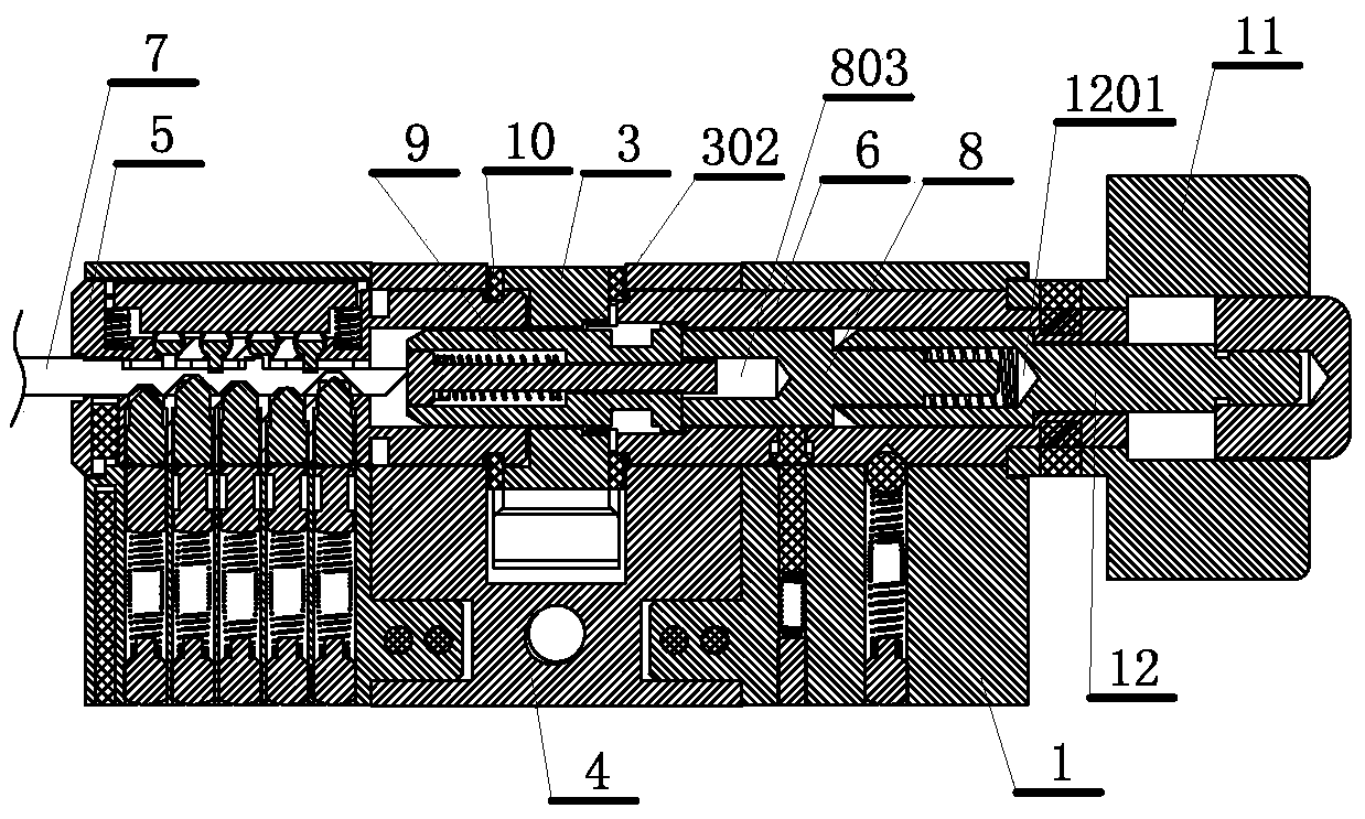 Violence destroy preventing knob lock cylinder