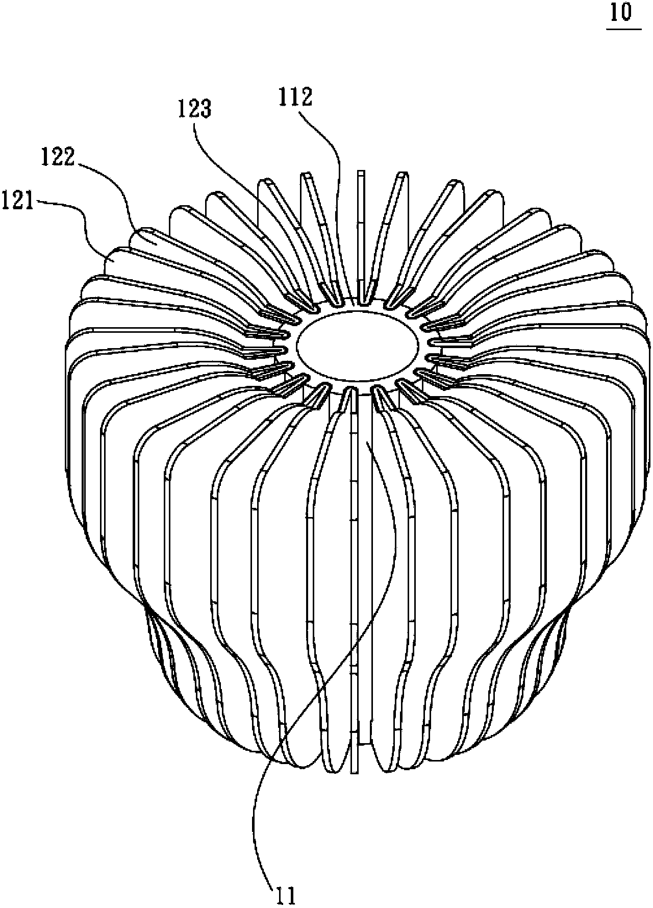 Radiator structure and production method thereof