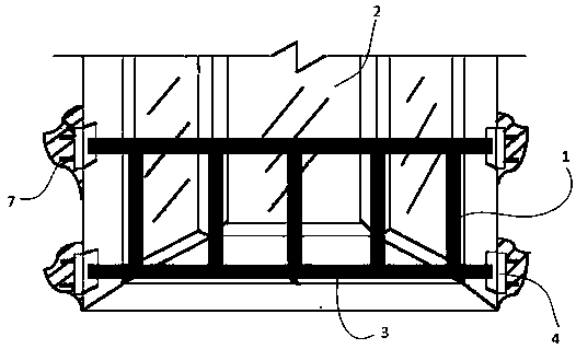 Mounting method of fabricated bay window guardrail