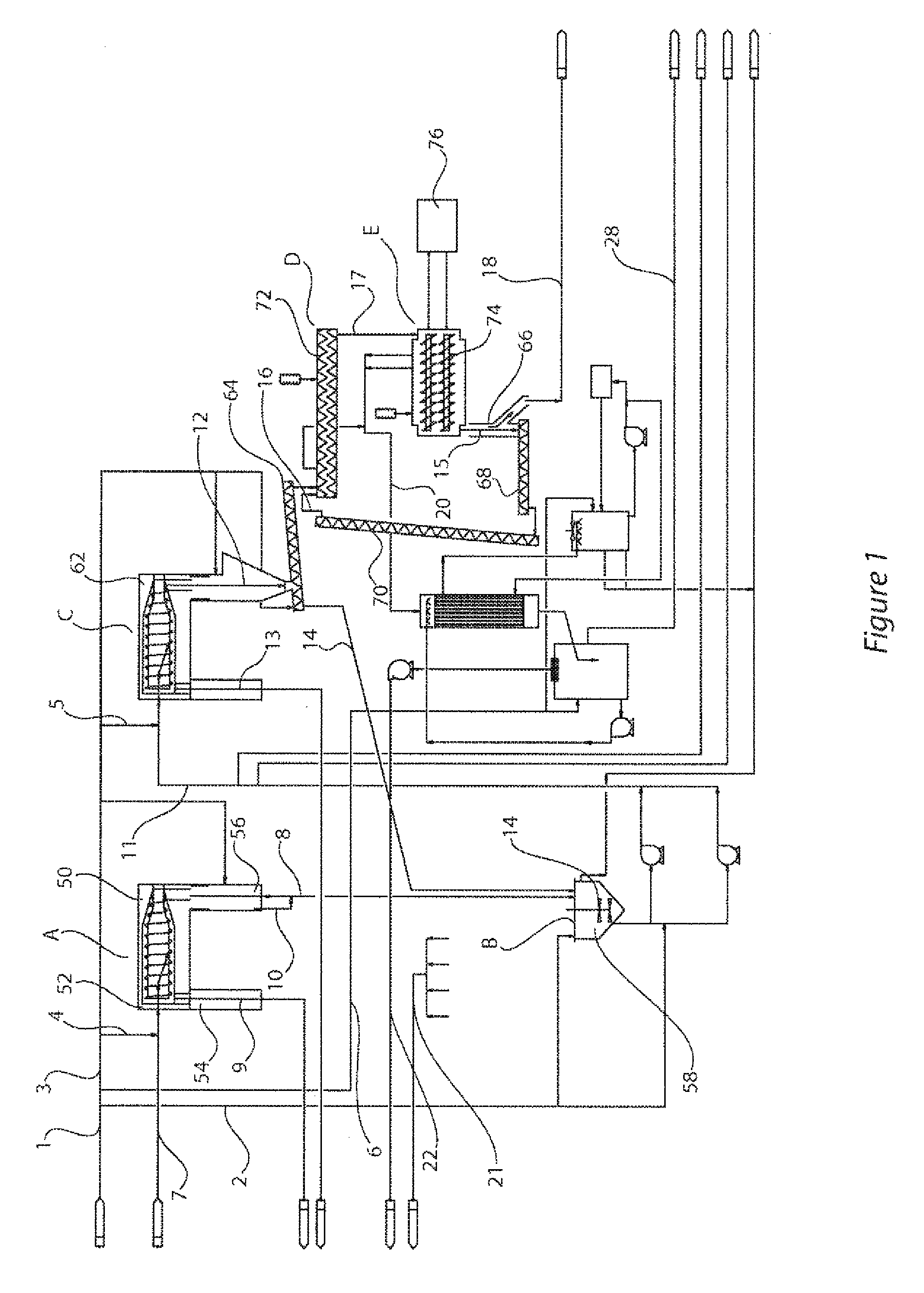 Process and apparatus for the drying of yellowcake