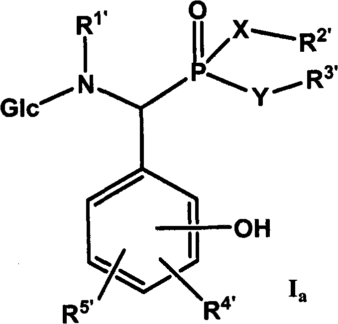 Derivative of alpha-amino phosphonic acid containing saccharide groups, preparation method and medical application thereof