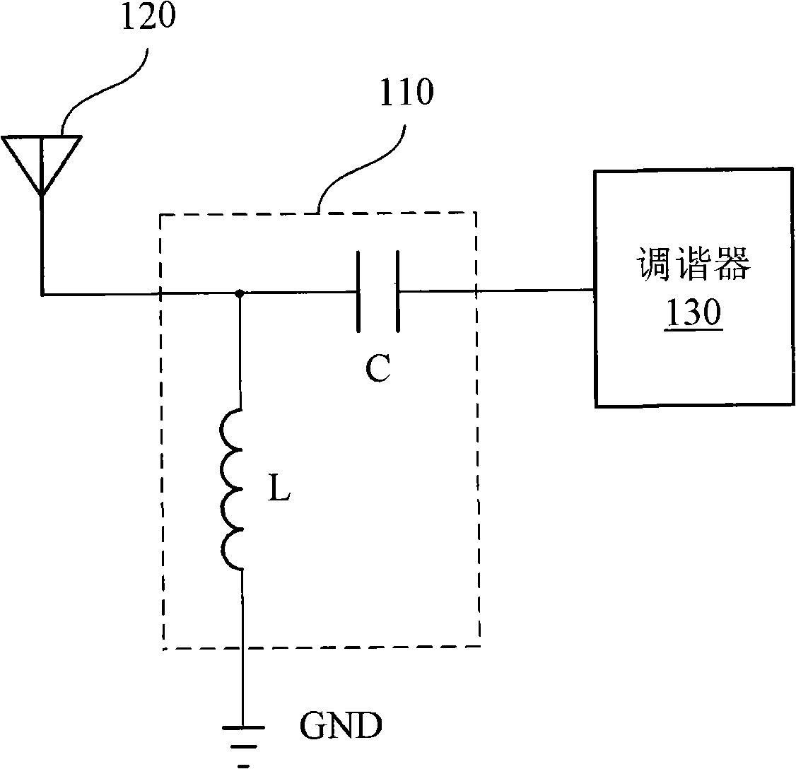 Aerial matching circuit and aerial matching method