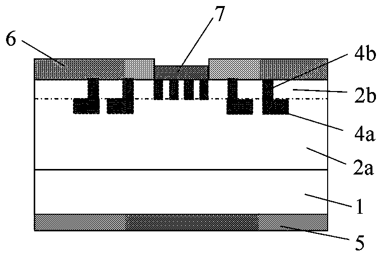 Silicon carbide junction barrier schottky diode and preparation method thereof