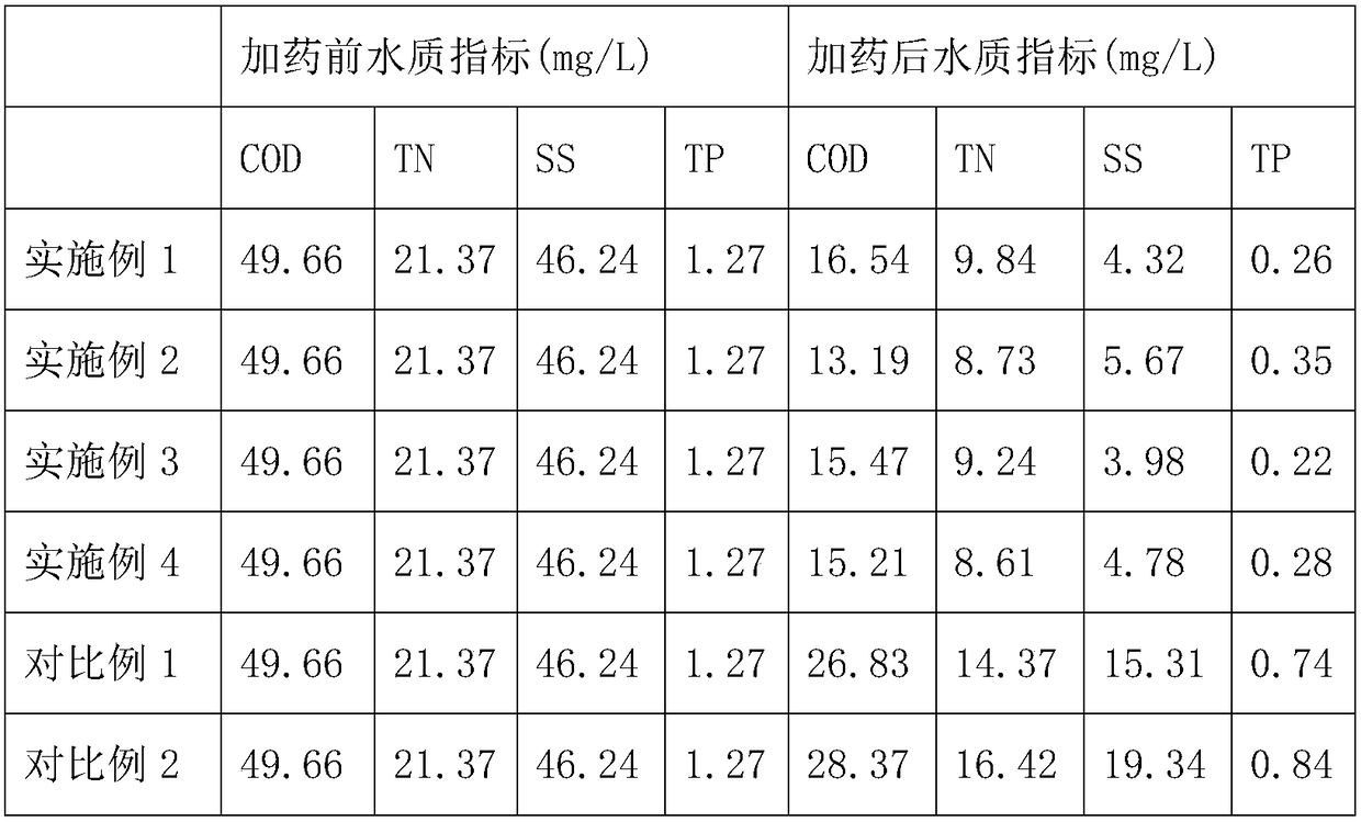 Treatment chemical for treating domestic sewage and preparation method of treatment chemical