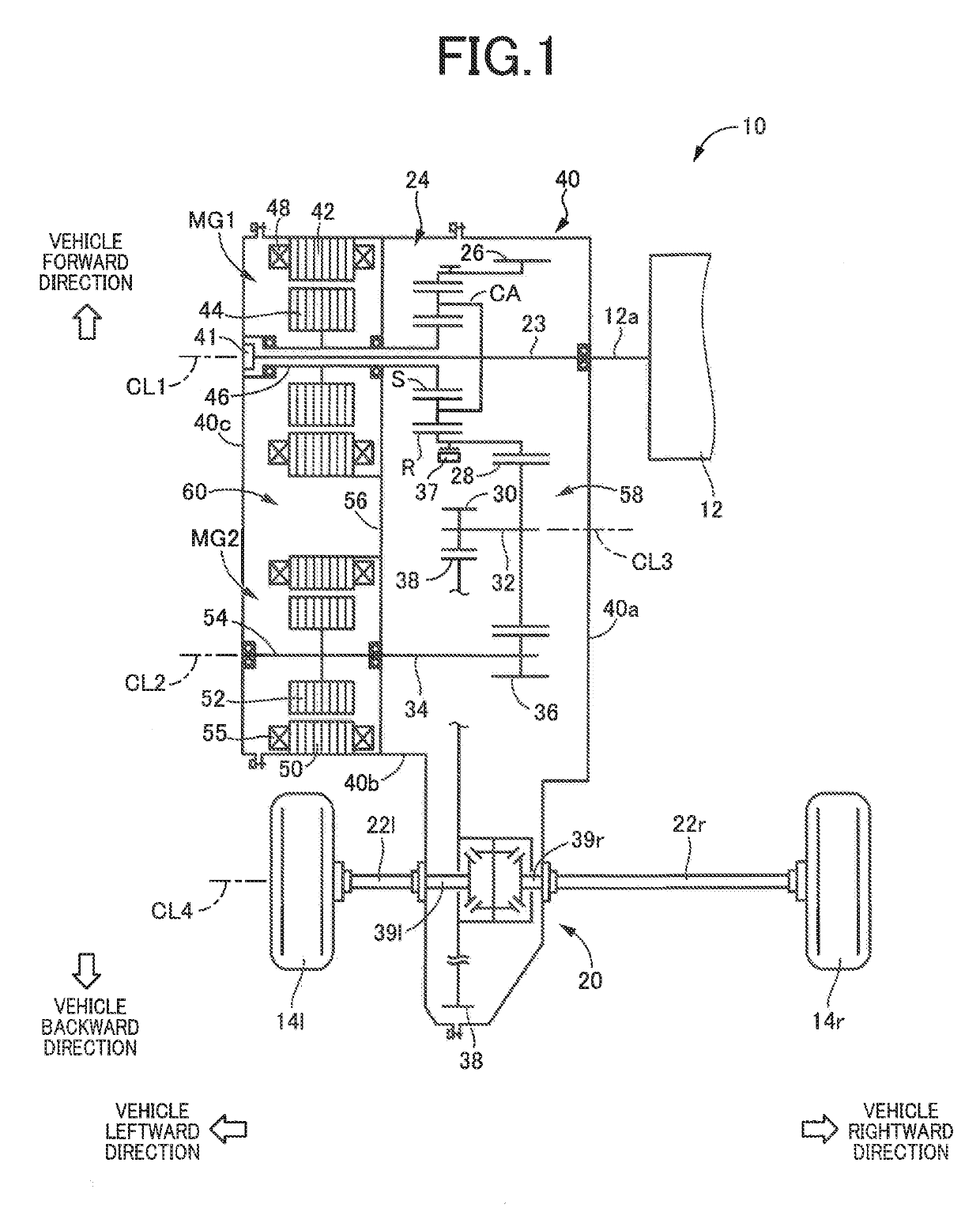 Vehicular power transmitting system