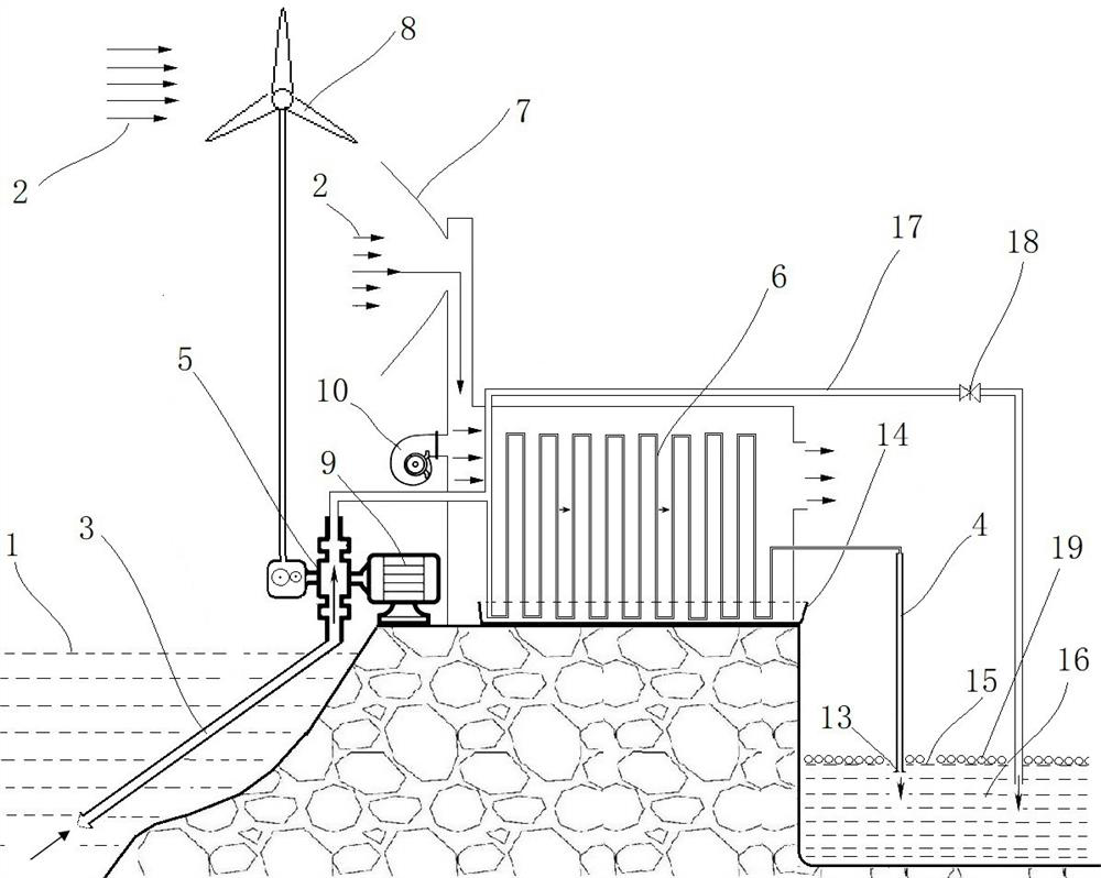 Seawater desalination method and system with nearly zero energy consumption