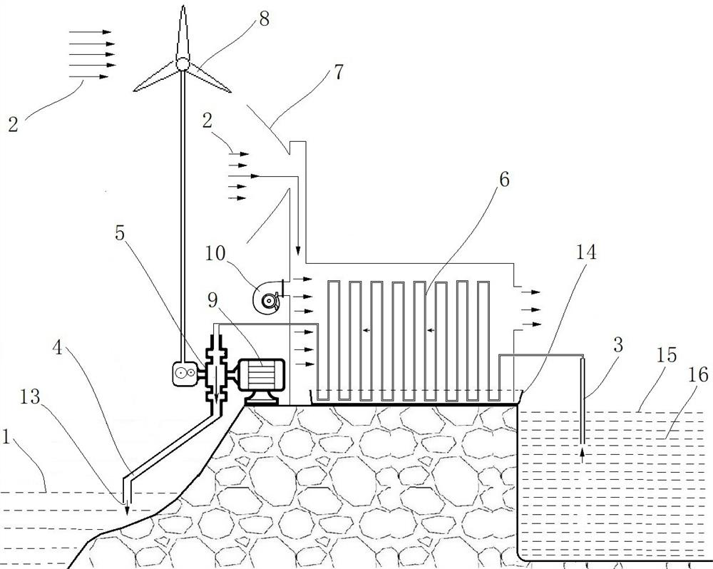 Seawater desalination method and system with nearly zero energy consumption