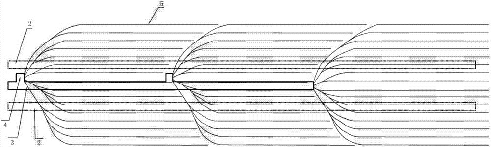 The tunneling method of coal roadway shielding in the advance area of ​​the directional hole in the upward penetration layer on the floor of the outburst coal seam