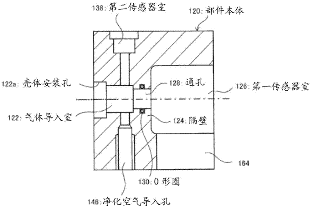 Measurement sensor for information regarding inside of mold