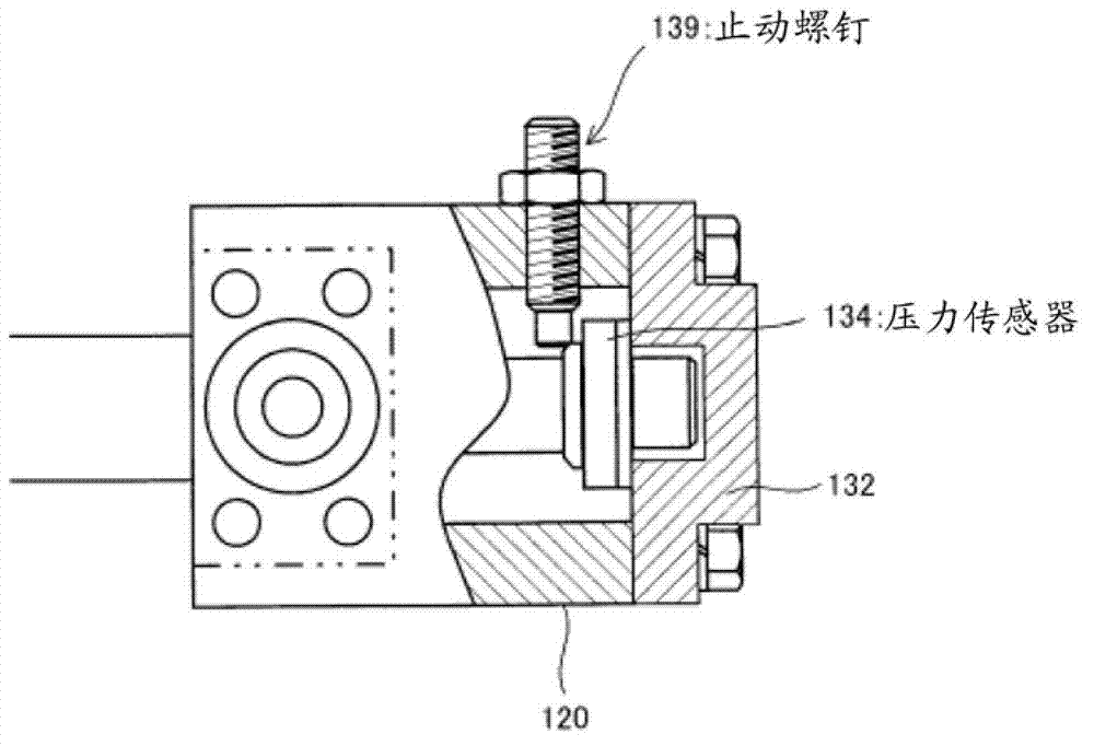 Measurement sensor for information regarding inside of mold