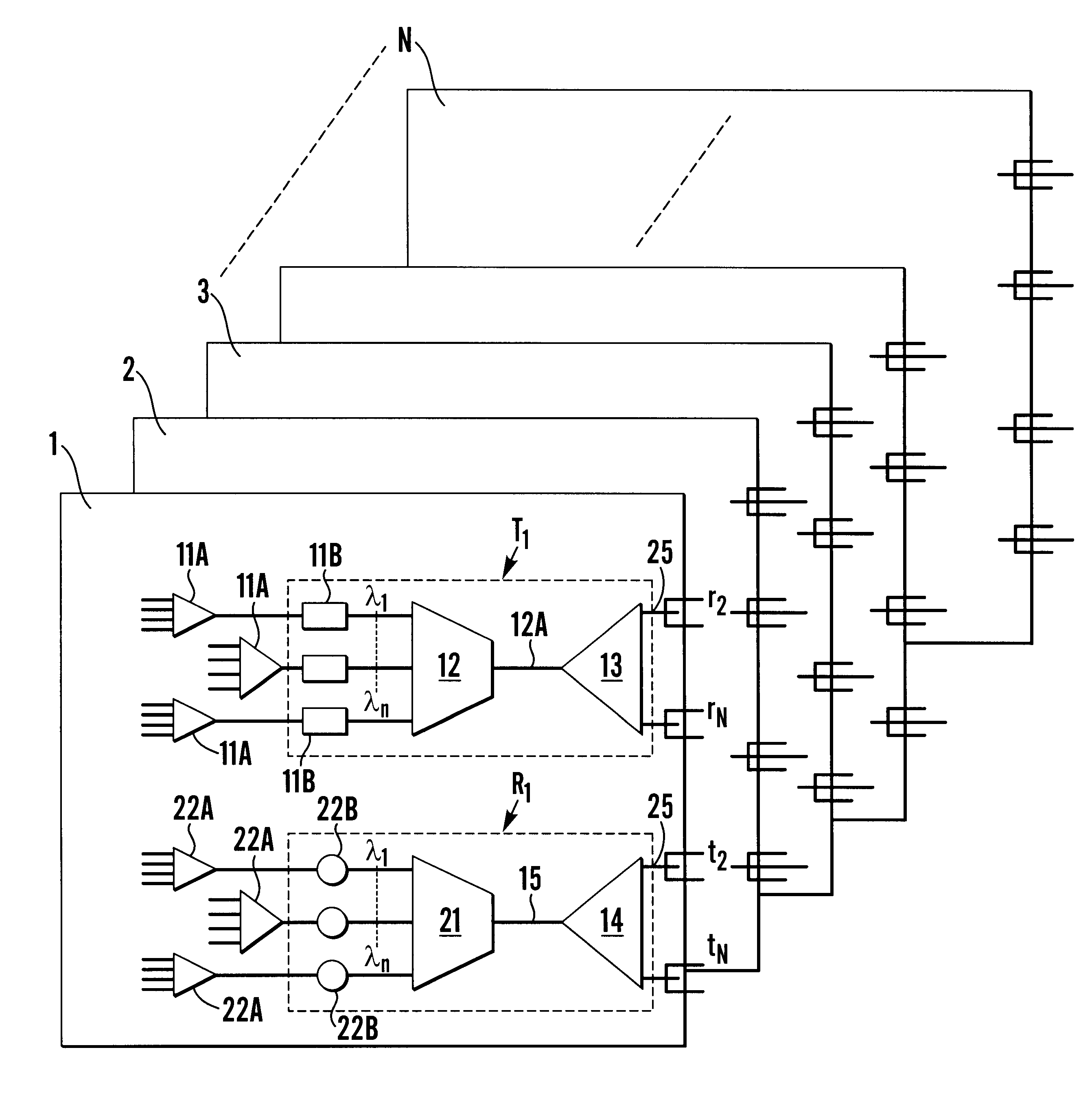 Connecting a plurality of circuit boards