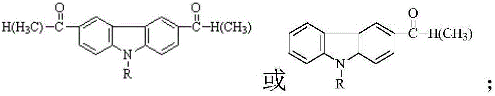 Schiff base containing carbazyl and thiadiazolyl and preparation method thereof