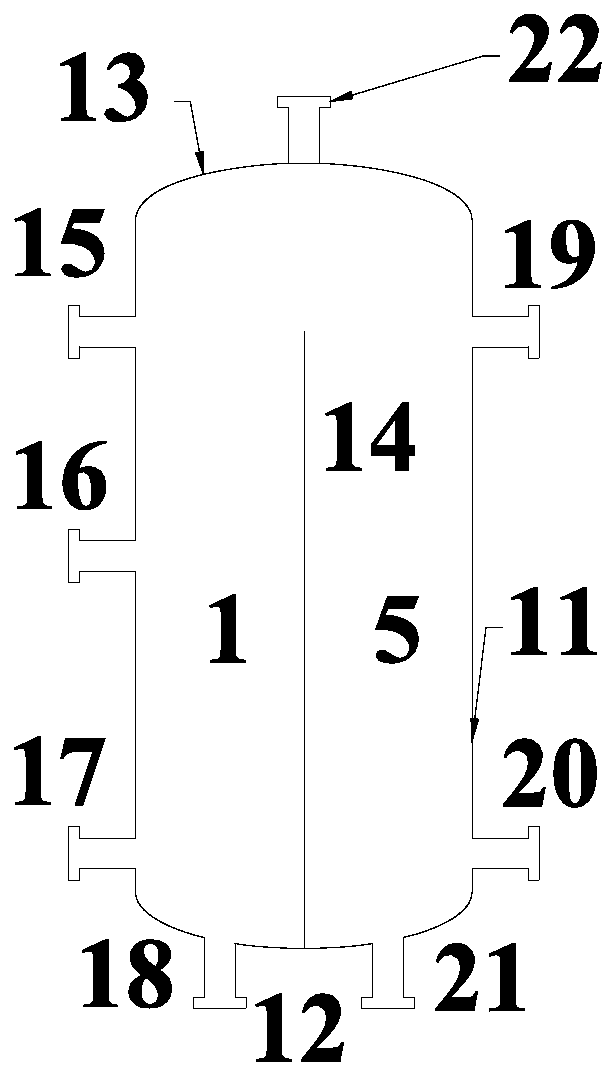 Heterogeneous azeotropic distillation method for separating 2-pentanone, 4-heptanone, water and carbon dioxide mixture