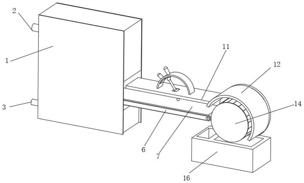 Device for preparing bio-organic fertilizer from biogas residue waste liquid based on straw