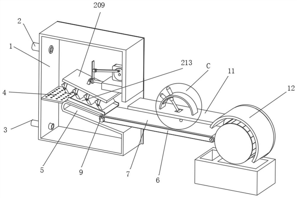 Device for preparing bio-organic fertilizer from biogas residue waste liquid based on straw